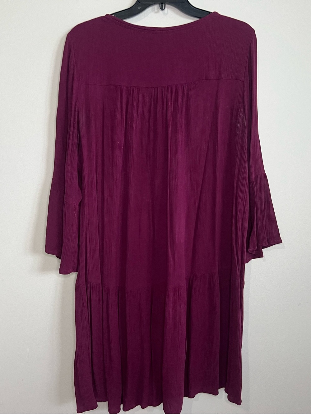 Knox Rose Plum Embroidered Peasant Dress - Picture 2 of 4